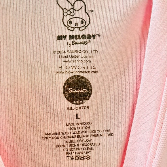 Sanrio x Bioworld My Melody Graphic Print Baby Tee - Picture 5 of 5